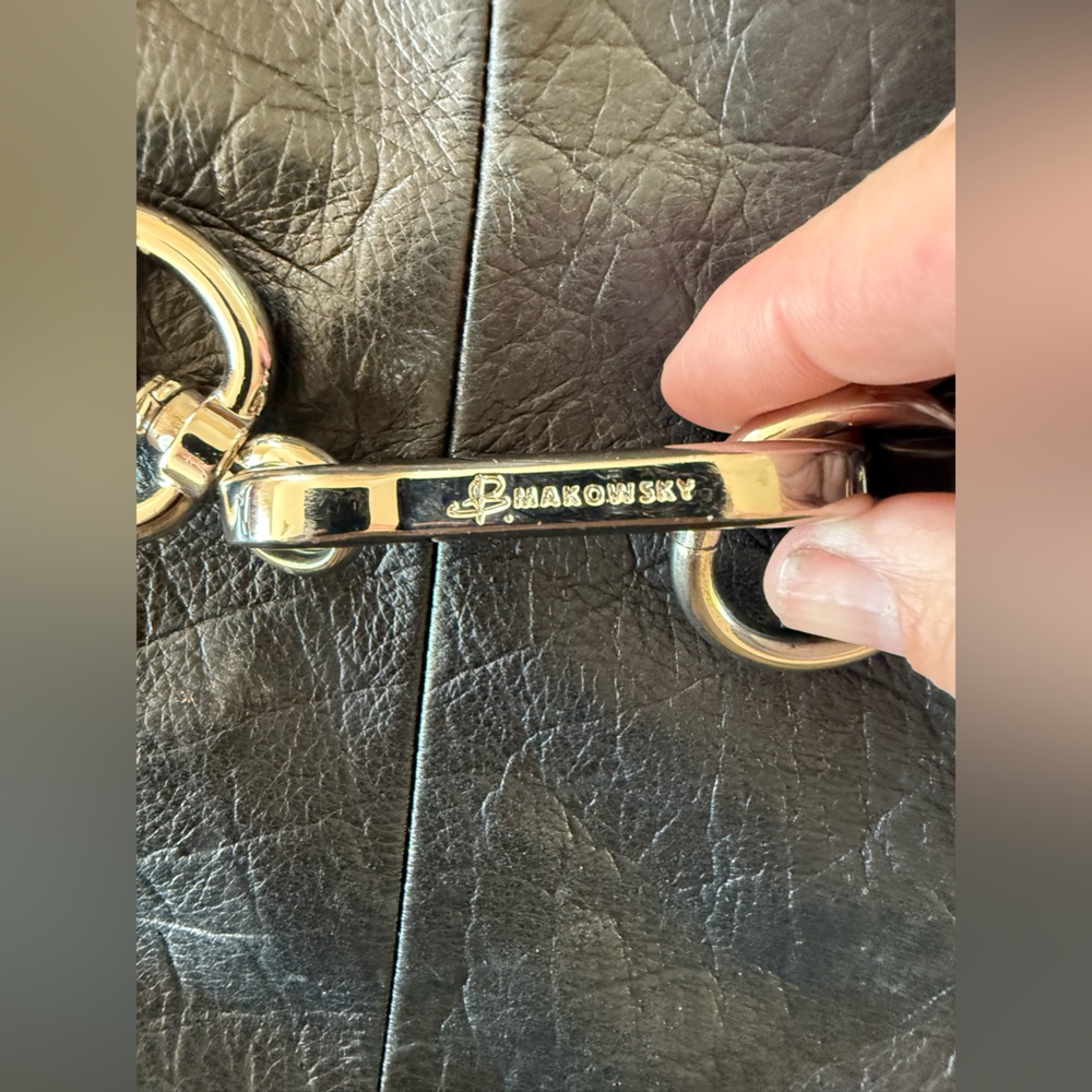 B. Makowsky Black Crossbody Bag - Picture 2 of 5